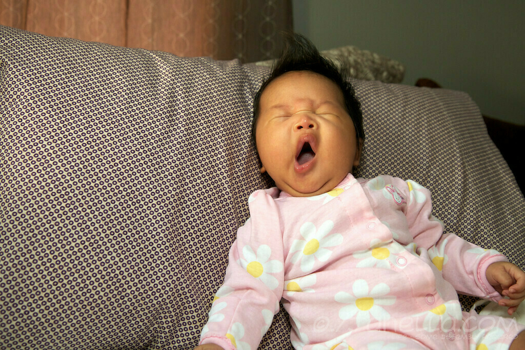 Mia Yawning