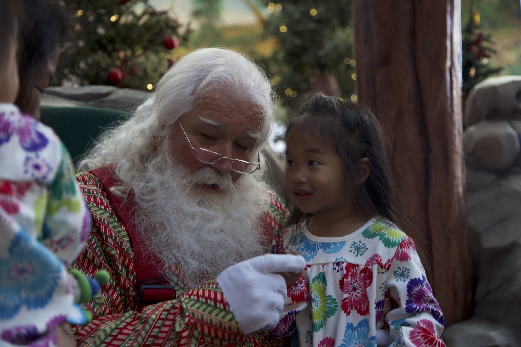 Mia tells Santa she wishes for this year.